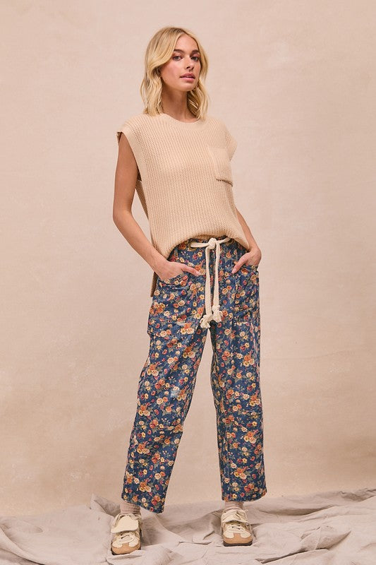 Turn the Page Floral Jeans