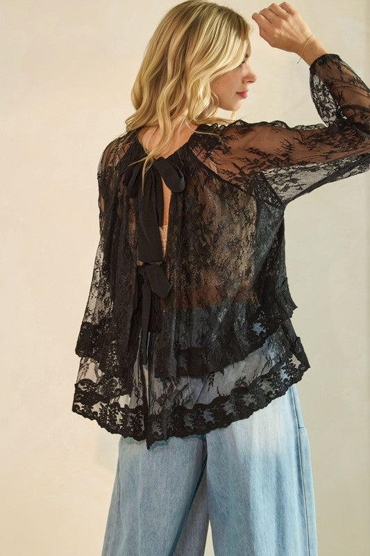 Tell Me Lies Lace Top