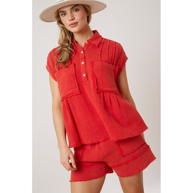 Life Of Illusion Gauze Top