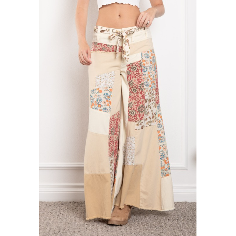 Like A Rolling Stone Patchwork Pants