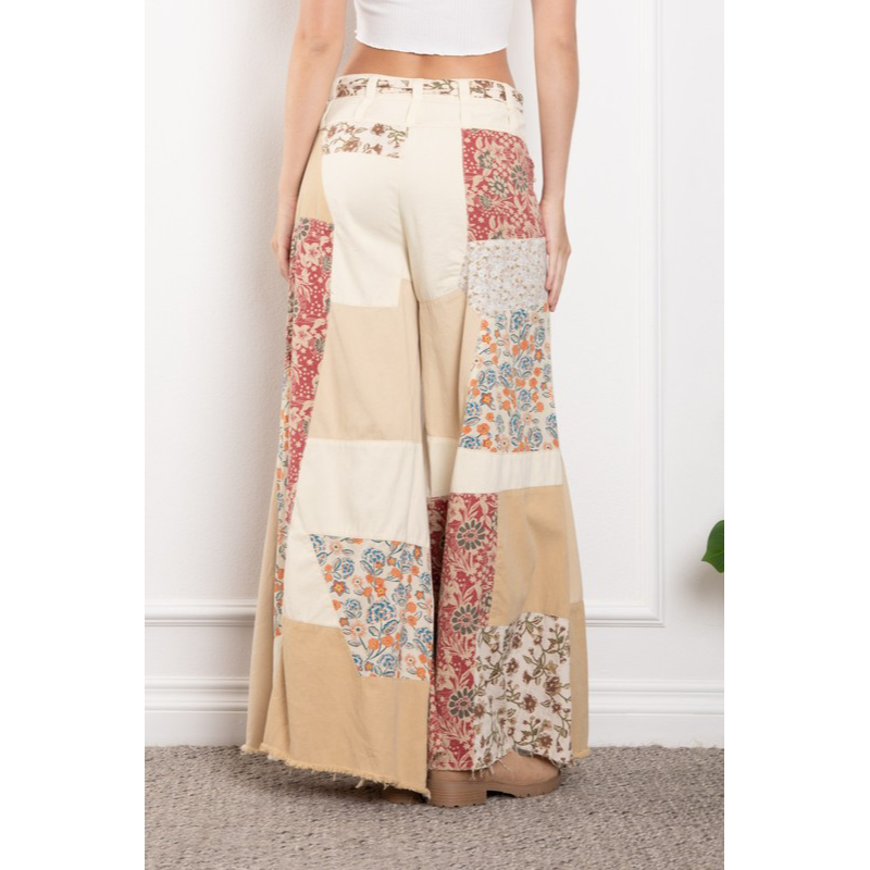 Like A Rolling Stone Patchwork Pants