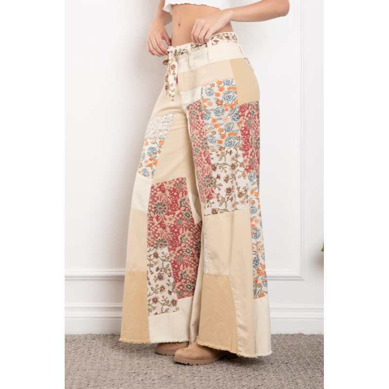 Like A Rolling Stone Patchwork Pants