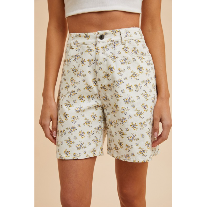 Faded Gardens Floral Bermuda Shorts