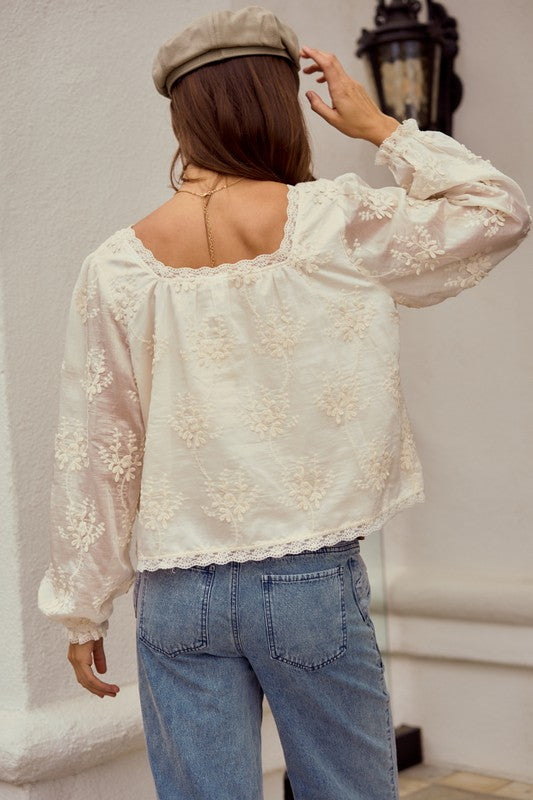 Willow Embroidered Top