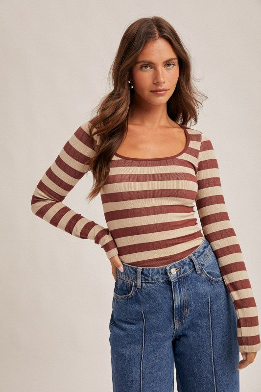 Seamless Striped Top