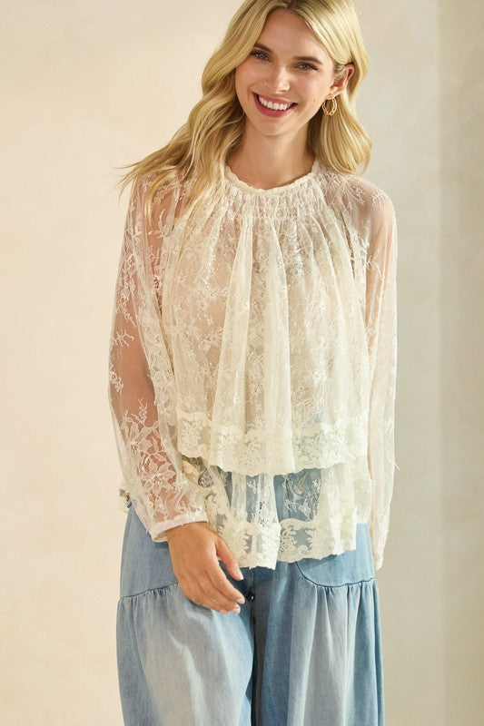 Tell Me Lies Lace Top