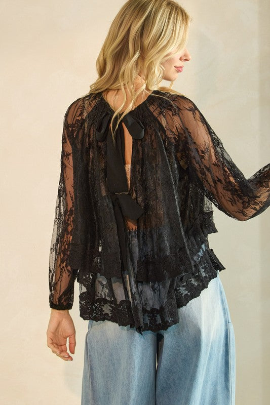 Tell Me Lies Lace Top