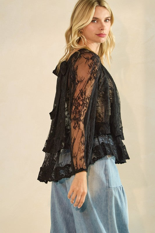 Tell Me Lies Lace Top