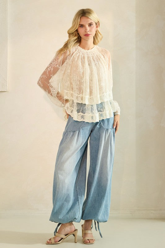 Tell Me Lies Lace Top
