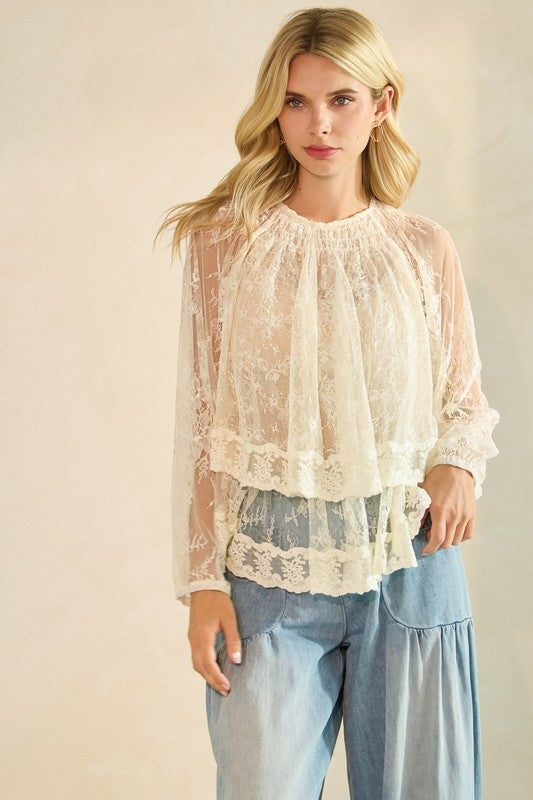 Tell Me Lies Lace Top
