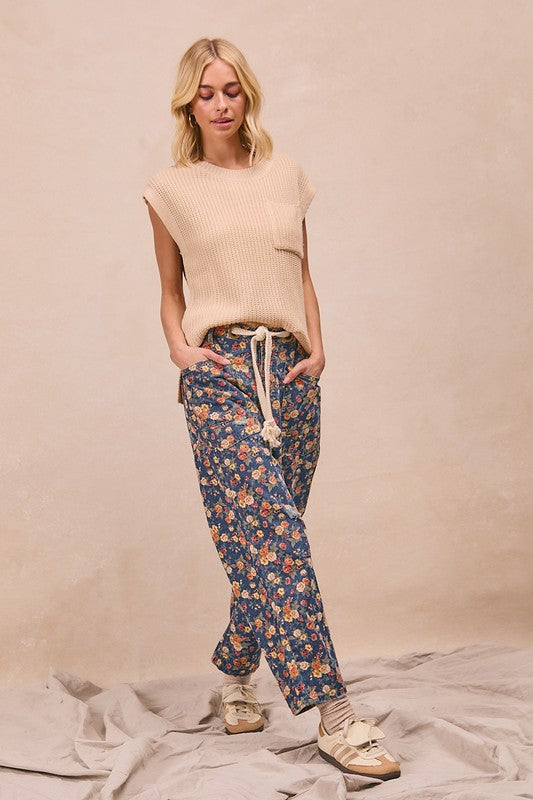Turn the Page Floral Jeans