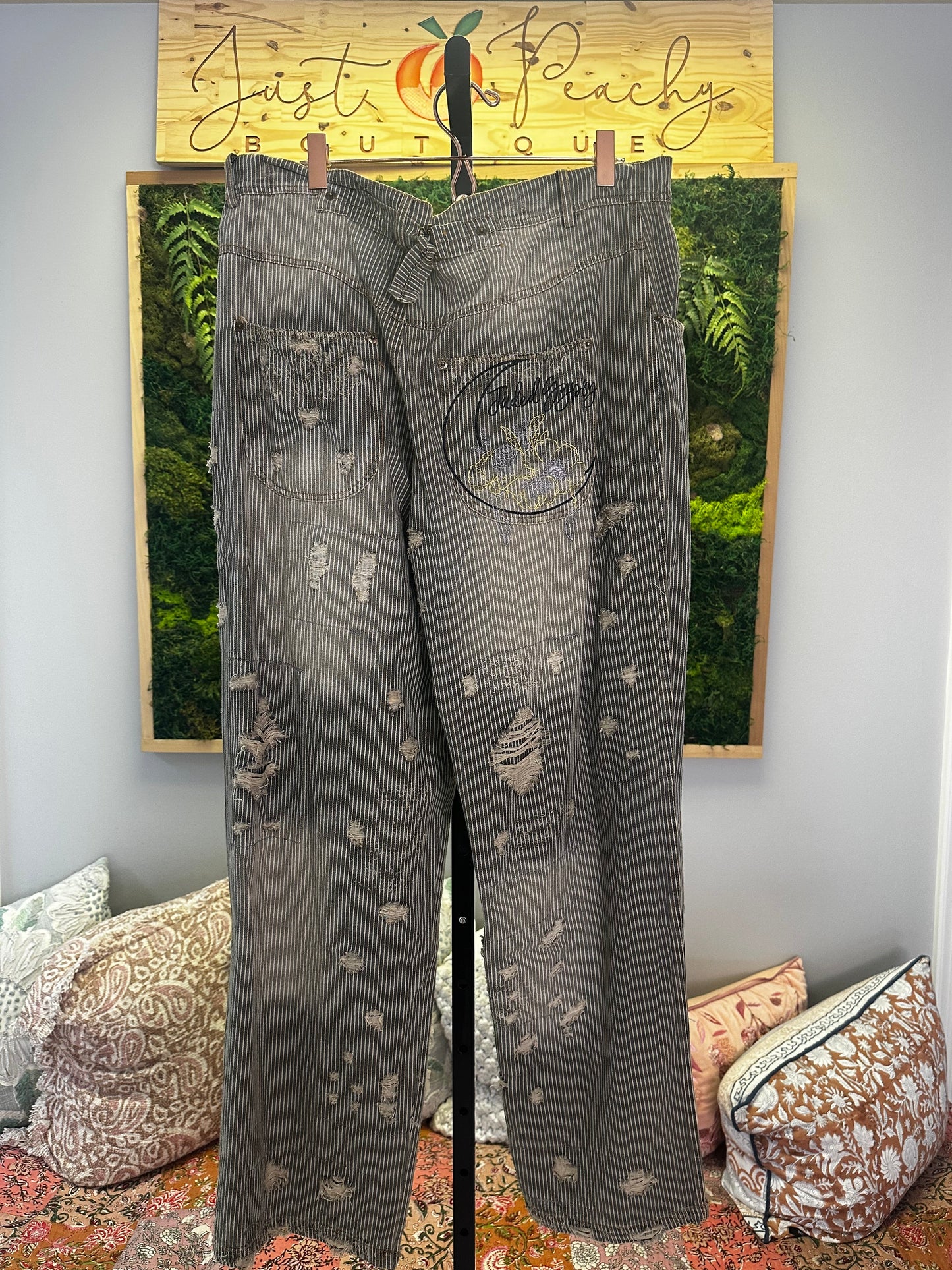 Peace and Love Midnight Railroad Jeans