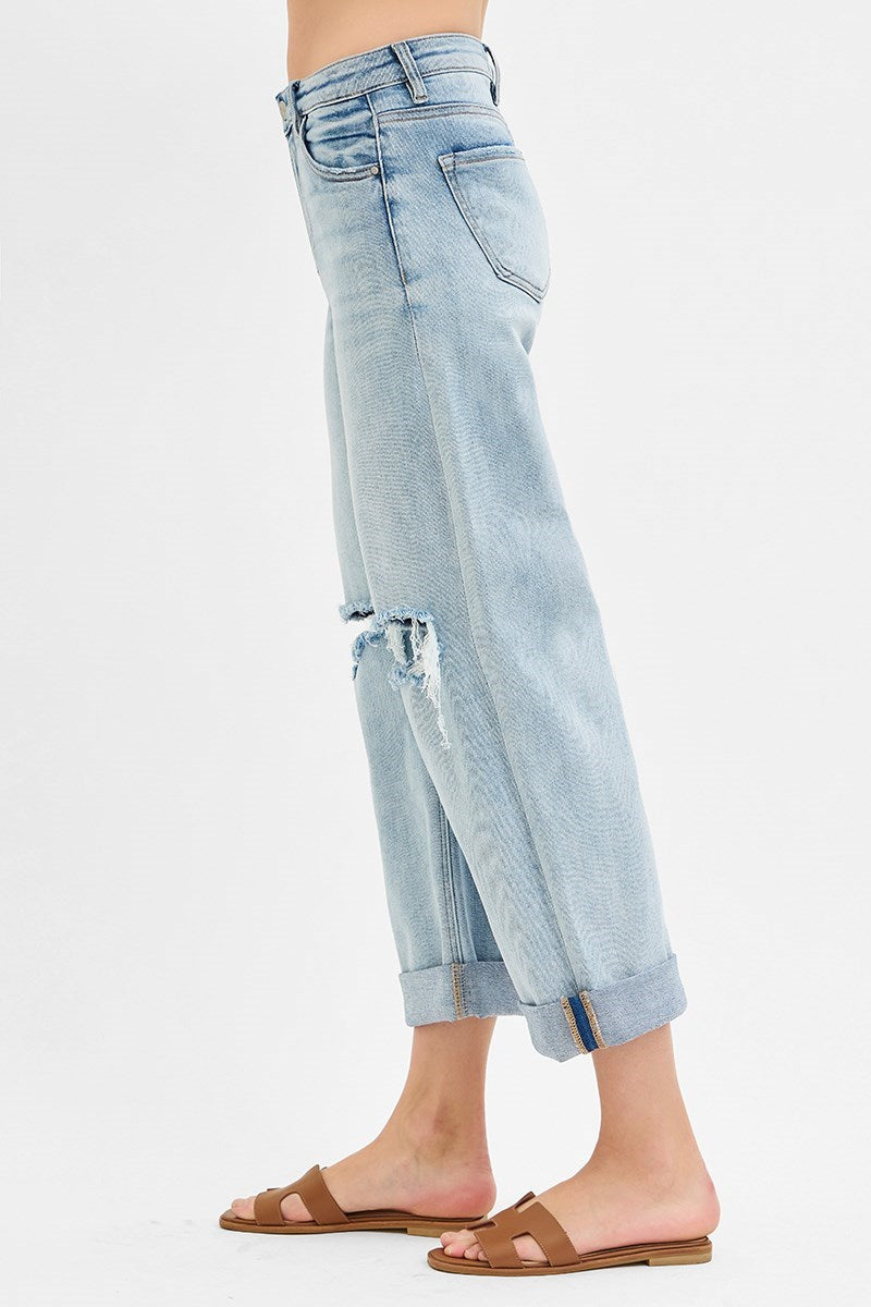 Risen Cuffed Boyfriend Jeans