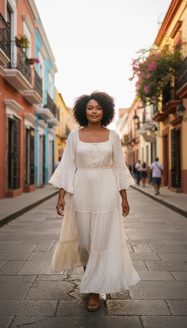 Bell Sleeve Maxi Dress
