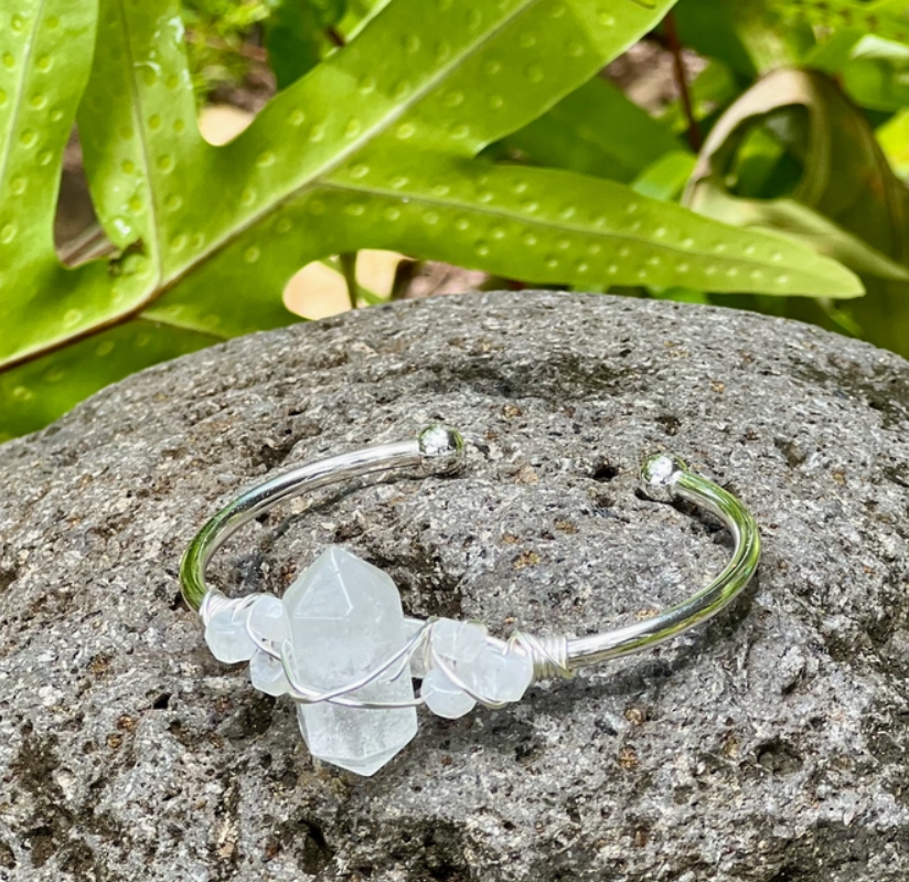 Handmade Gemstone Cuff Bracelets from Hawaii