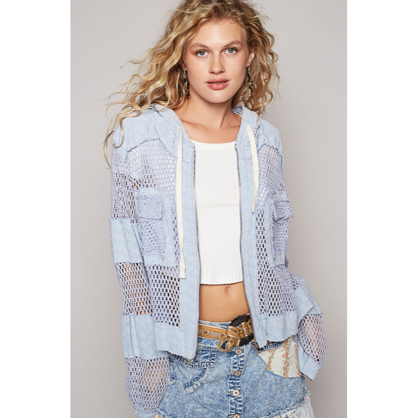 Eyes Of the World Eyelet Hoodie