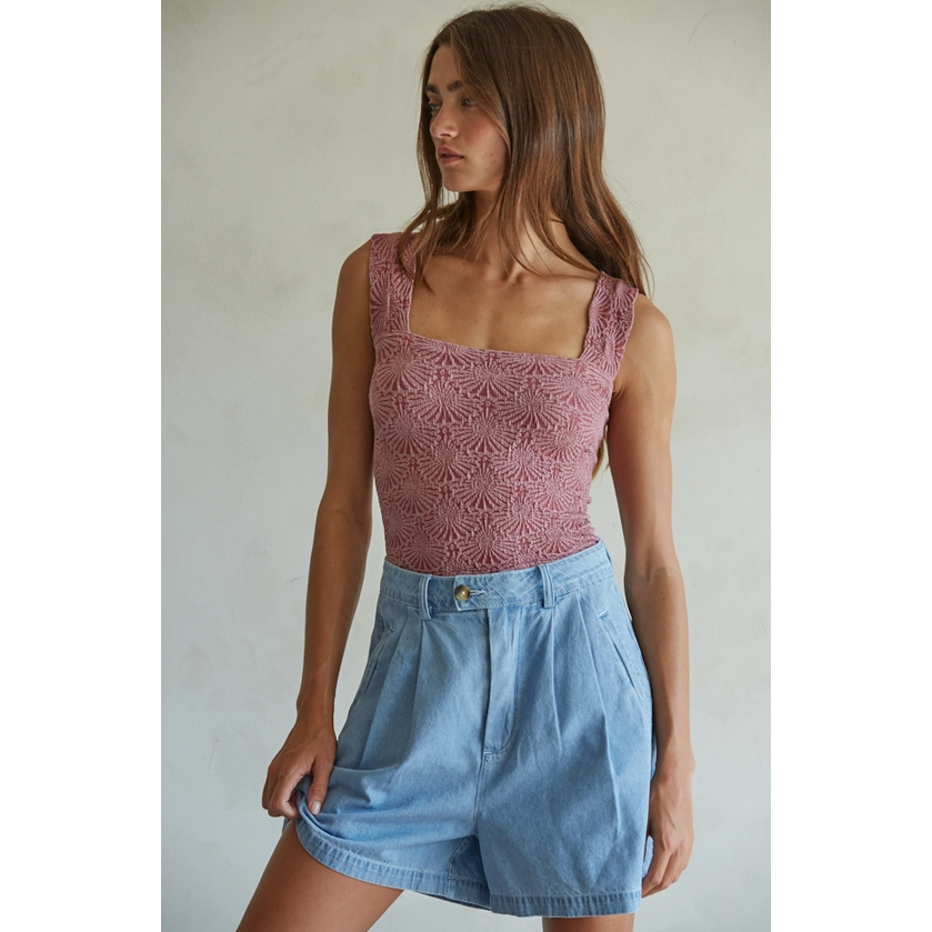 Modal Seamless Jacquard Tank