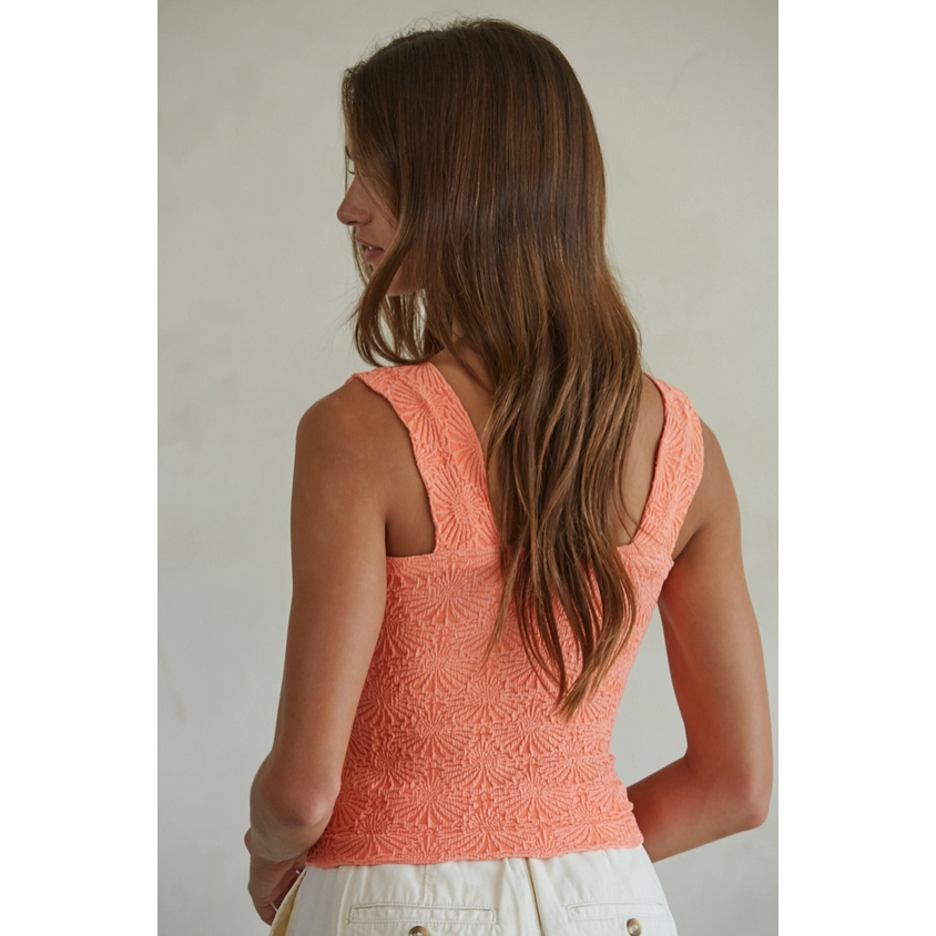 Modal Seamless Jacquard Tank