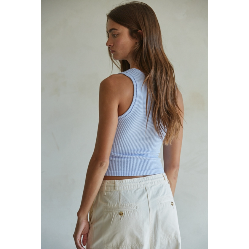 Knit Seamless Ribbed Tank Top