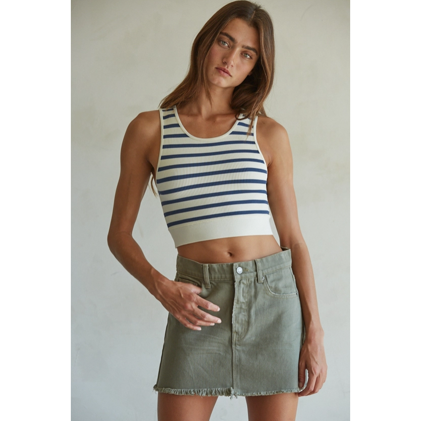 Striped Racerback Tank Top