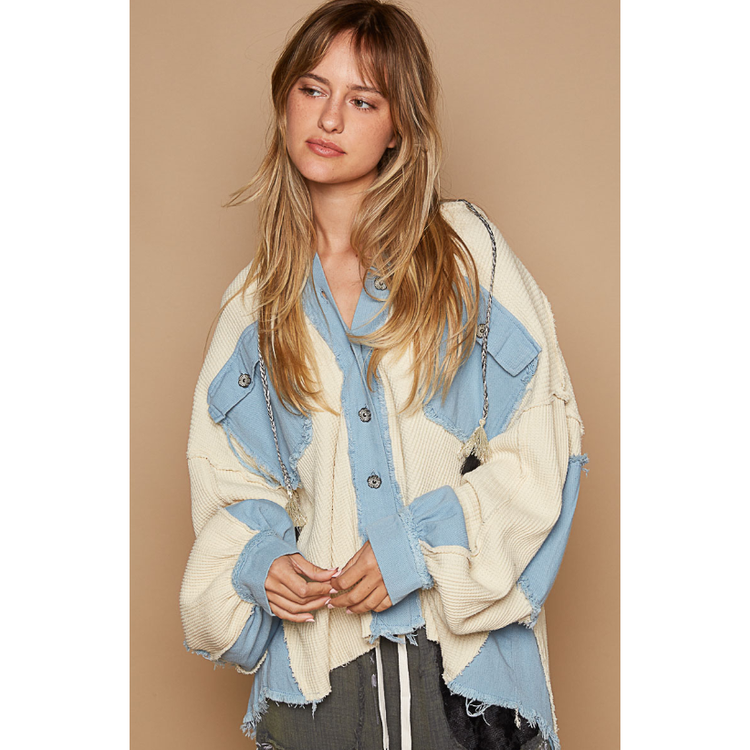 Rocky Mountain Way Button Up Hoodie