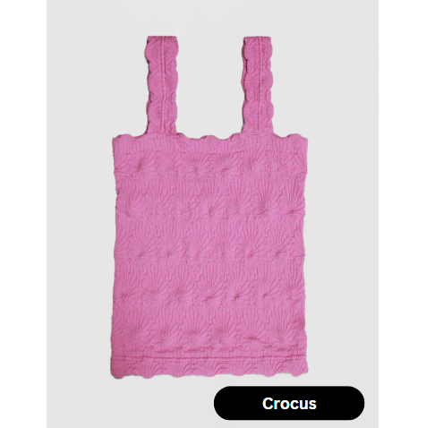 Textured Square Neck Tank Top