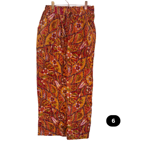 Cuffed Ankle Kantha Pants