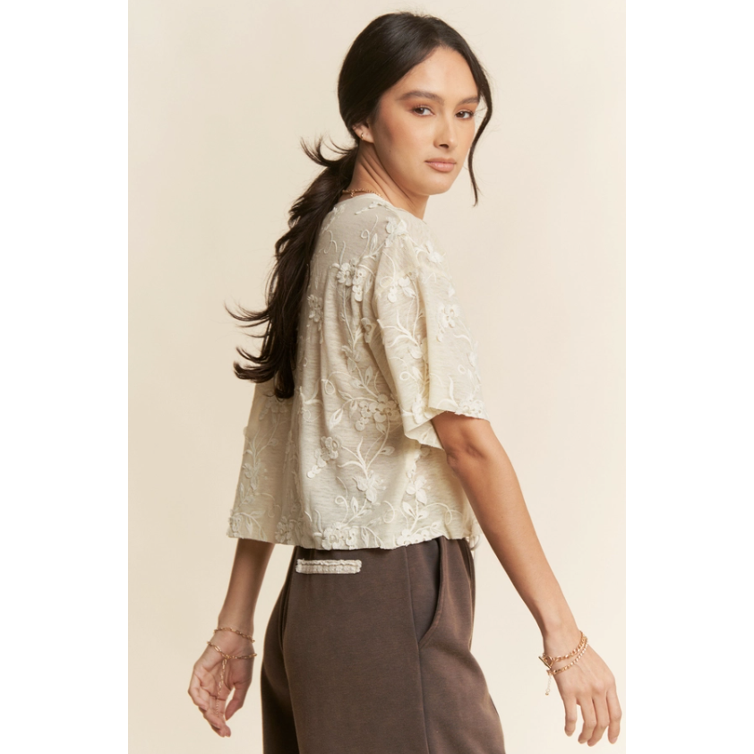 Pardon Me Floral Embroidered Top