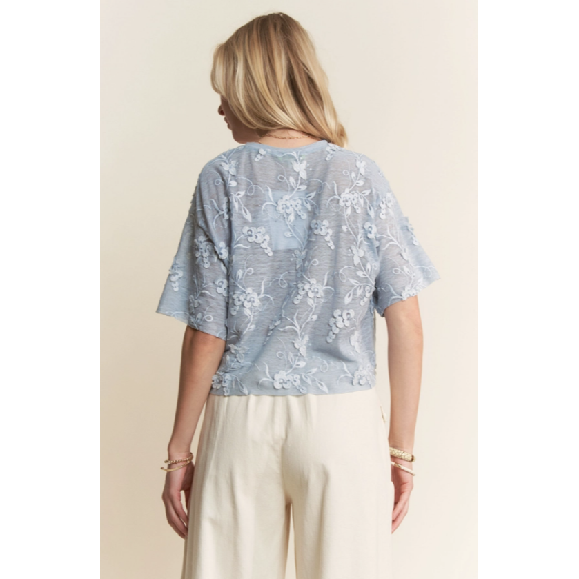 Pardon Me Floral Embroidered Top
