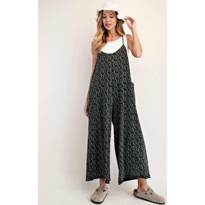 Walk This Way Floral Jumpsuit