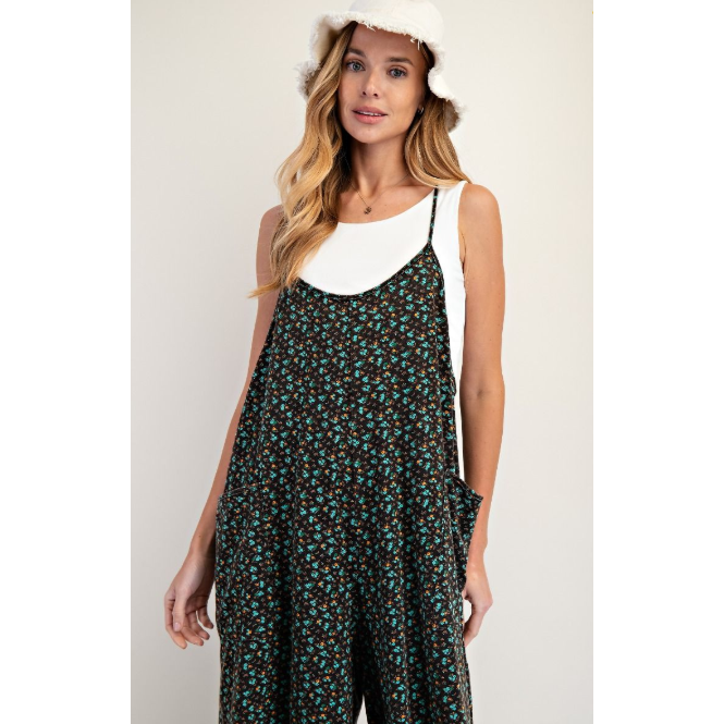 Walk This Way Floral Jumpsuit