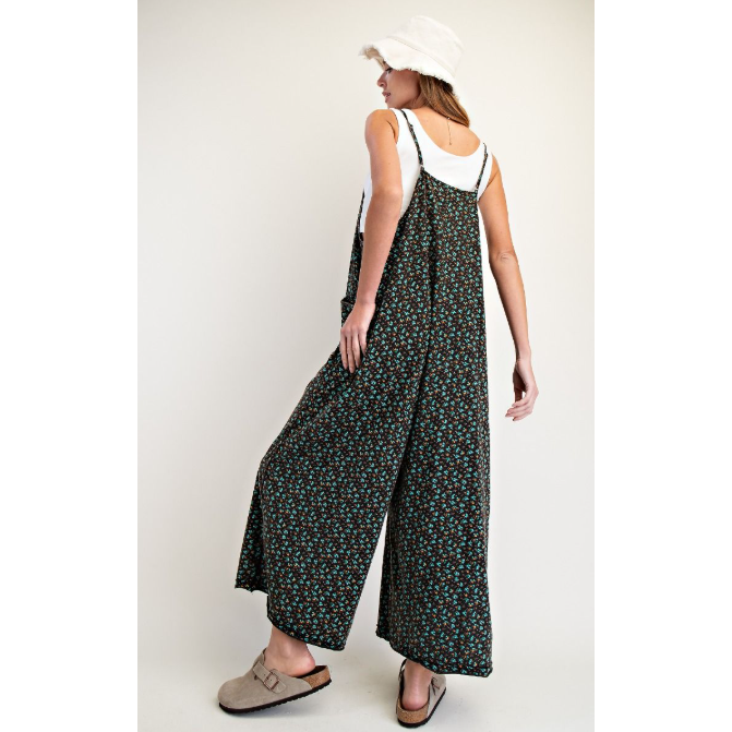 Walk This Way Floral Jumpsuit