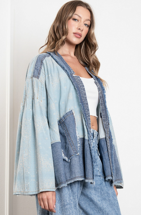 Baby One More Time Denim Kimono