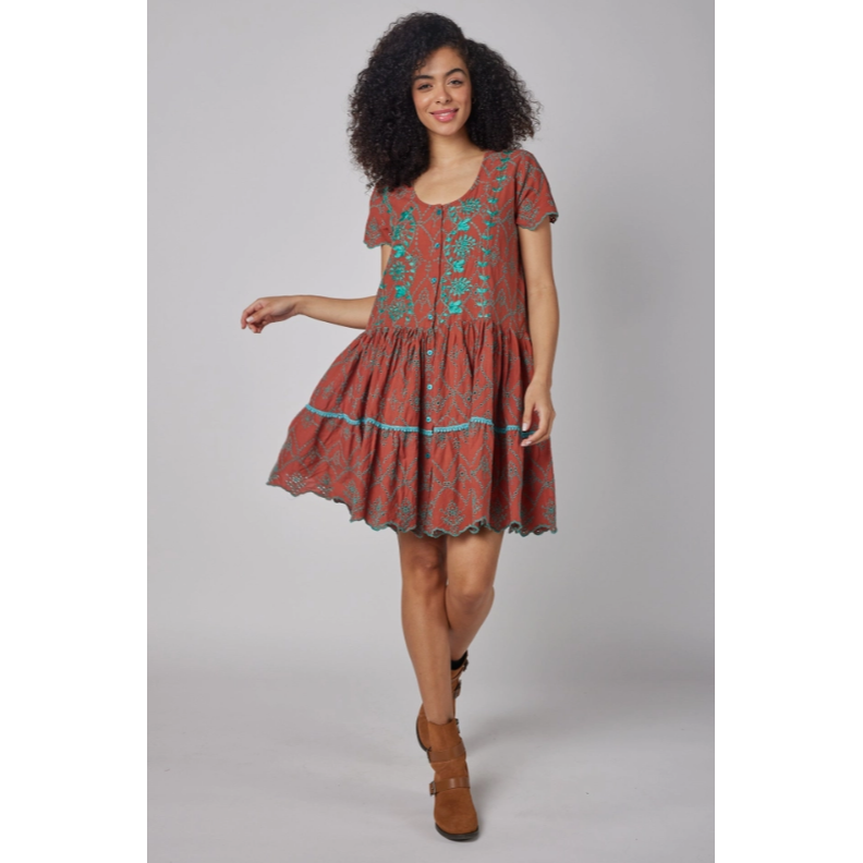 Norwegian Wood Embroidered Dress