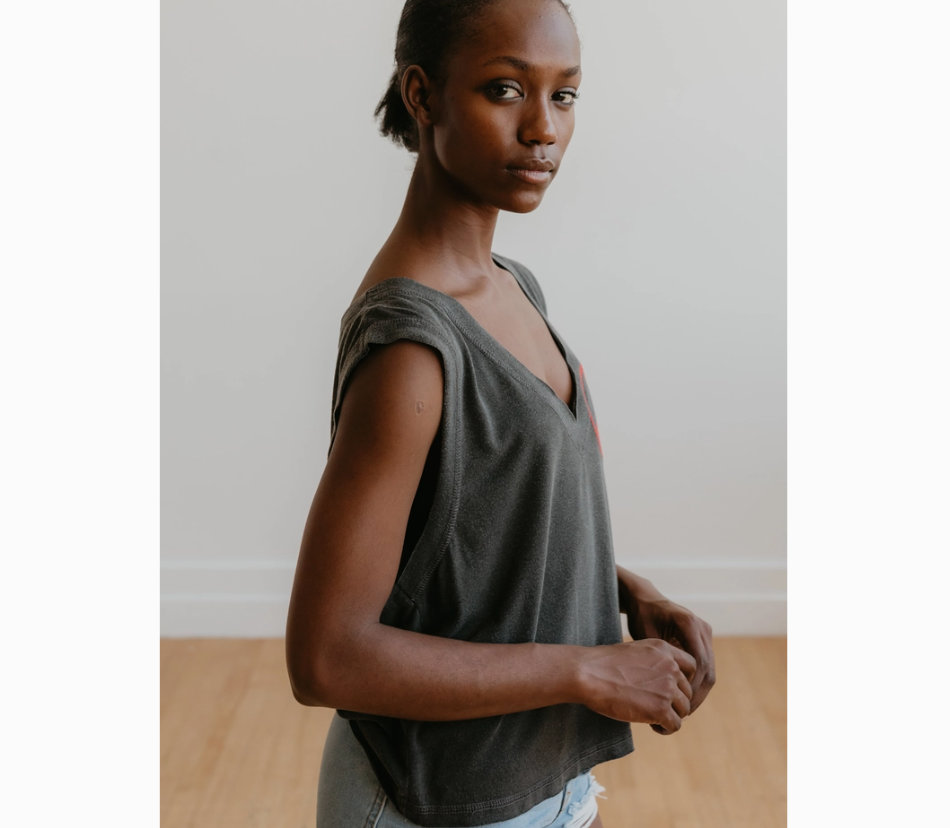 Peace Sign Embroidered Tank