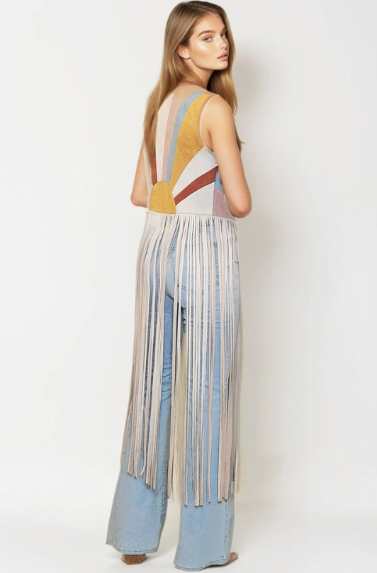 Dazed Suede Fringe Vest