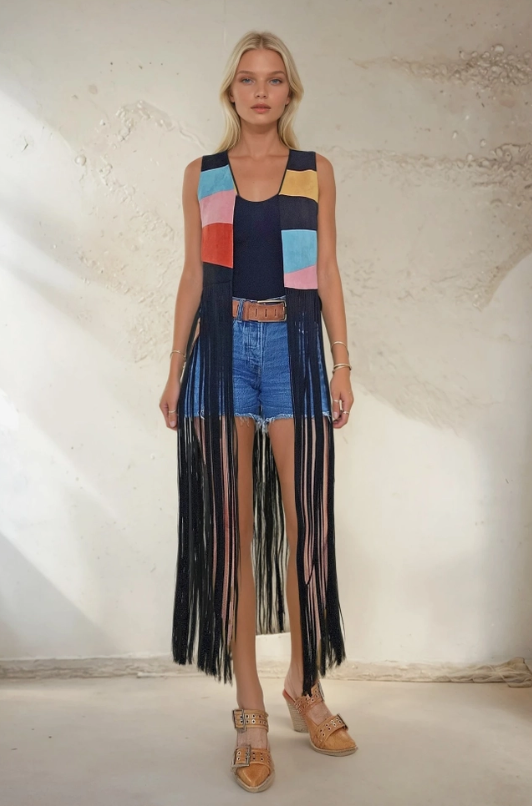 Dazed Suede Fringe Vest
