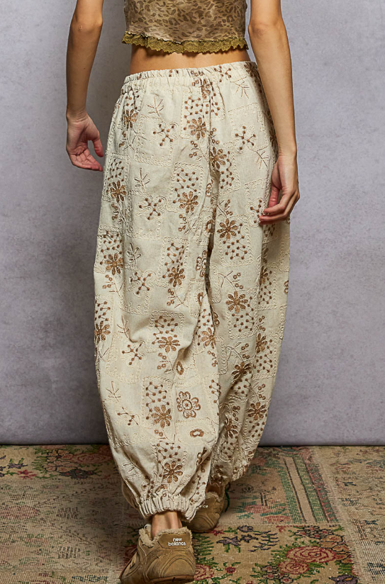 Morning Glow Embroidered Pants