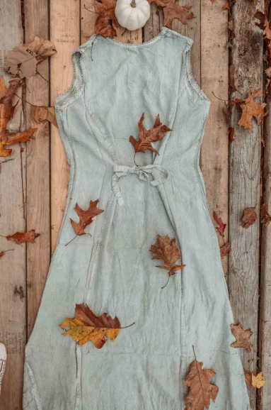 Embroidered Button Down Dress