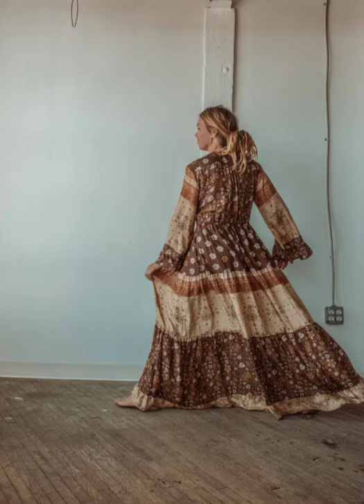 Fall Vibes Tiered Maxi Dress
