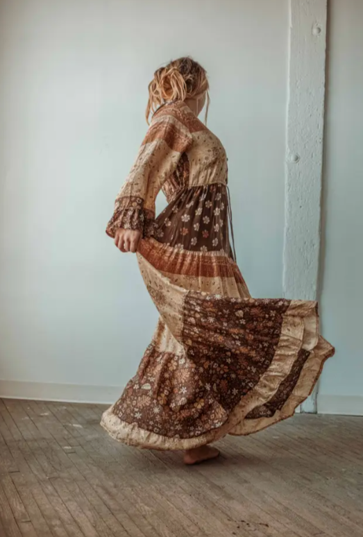 Fall Vibes Tiered Maxi Dress