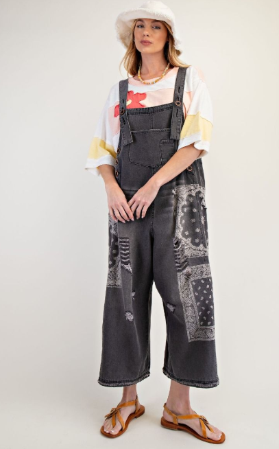 On the Road Again Bandana Overalls