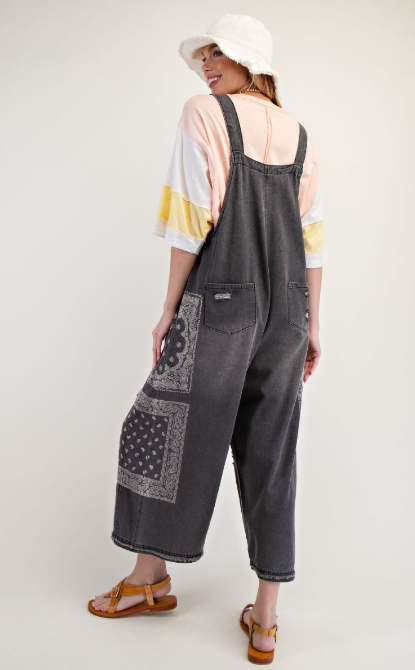 On the Road Again Bandana Overalls