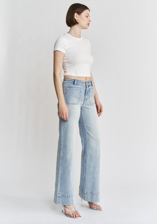 Mica Light Sailor Flare Jeans
