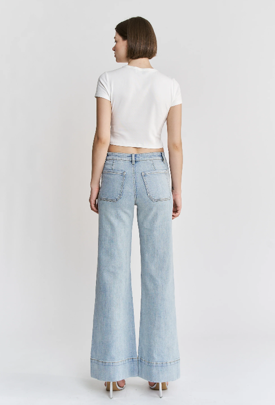 Mica Light Sailor Flare Jeans