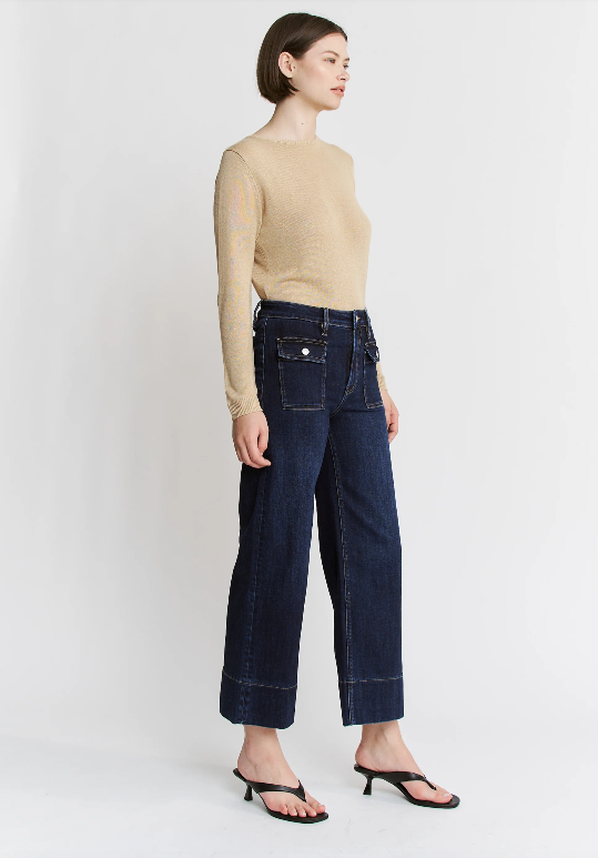 Mica Dark Wash Crop Jeans