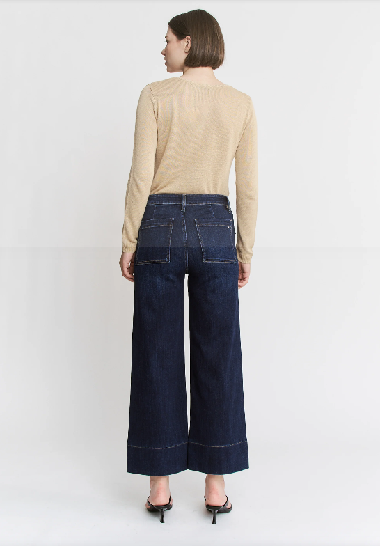 Mica Dark Wash Crop Jeans