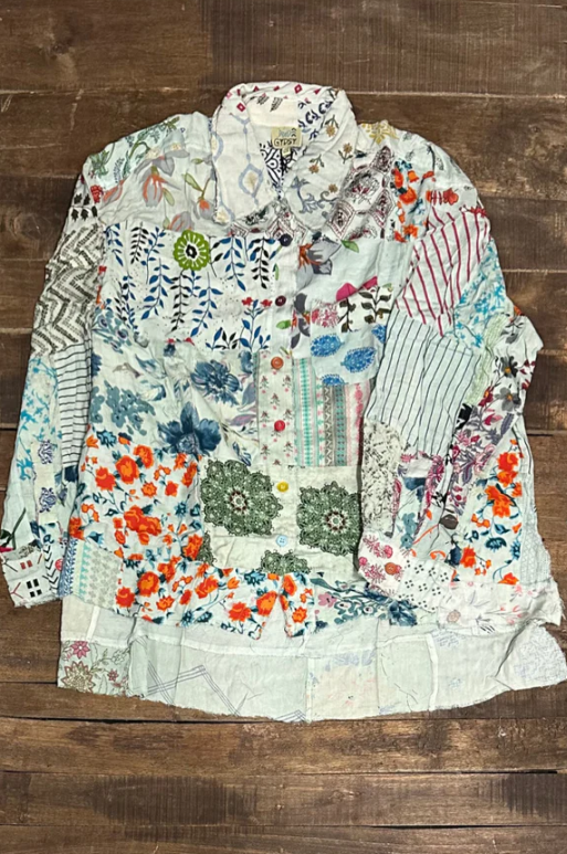 Patchwork Sunrise Top