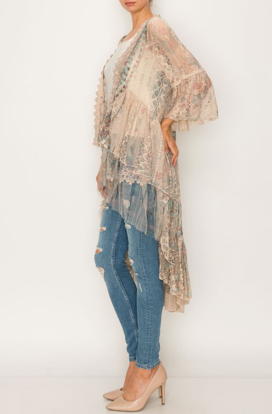 With Grace Lace Kimono
