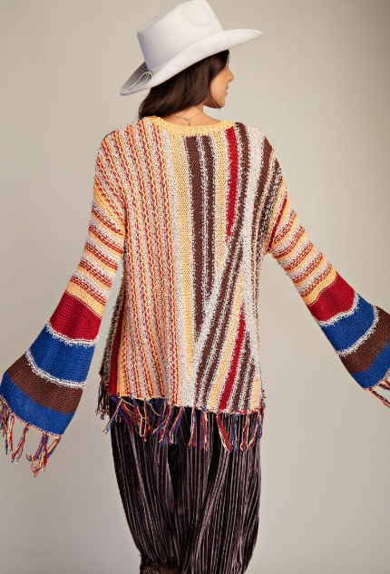 Wandering West Fringe Sweater